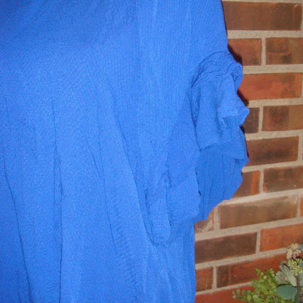 Stylus Ruffle Sleeve Top L - Picture 2 of 5